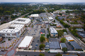 Wall Mural - Aerial Drone of Metuchen New Jersey 