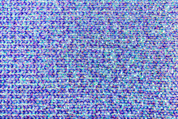 Texture photo of plastic mesh blue colored surface.