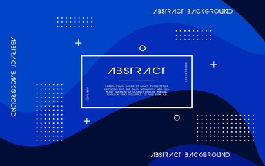Wall Mural - modern abstract blue liquid background. dynamic textured geometric elements design .can be used on posters, banners, web, and any more.