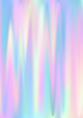 Wall Mural - Hologram gradient background. Iridescent holo texture. Pearlescent unicorn vector backdrop.