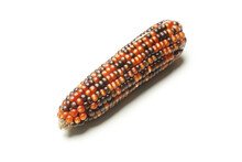 Aztec Colorful Corn Isolated On White Background.
