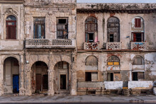 Old Abandoned Building In La Havana, Cuba