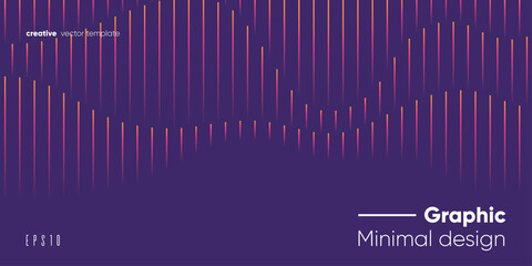Minimal geometric banner design. Vector wallpaper.