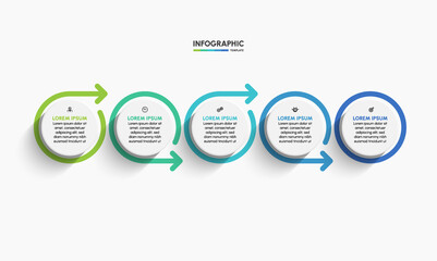 Wall Mural - Business infographic timeline icons designed for abstract background template milestone element modern diagram process technology digital marketing data presentation chart Vector