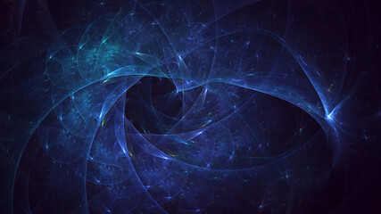 Wall Mural - 3d rendering abstract colorful fractal light background