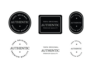 original authentic label design concept