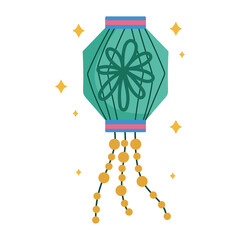 Sticker - paper lantern decoration