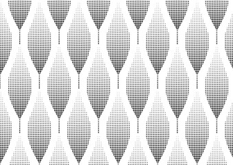 Wall Mural - flower pattern vector, petals from the gradation black dots of flower, geometric vector pattern repe