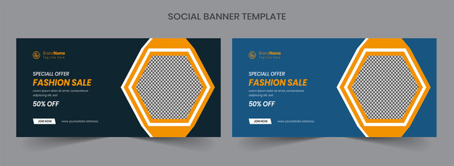 Wall Mural - Social Media Cover Vector Templates Fully Editable, Advertising Design, Social Media Banner Post	