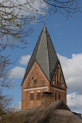 Canvas Print - Kirchturm Altenkrempe