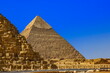 View of the pyramids in Giza, Kairo, Egypt