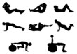 © nele82 - Silhouettes of a People who Training - Vector Image