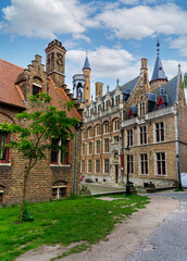 Wall Mural - Streets of the medieval city of Bruges, Belgium