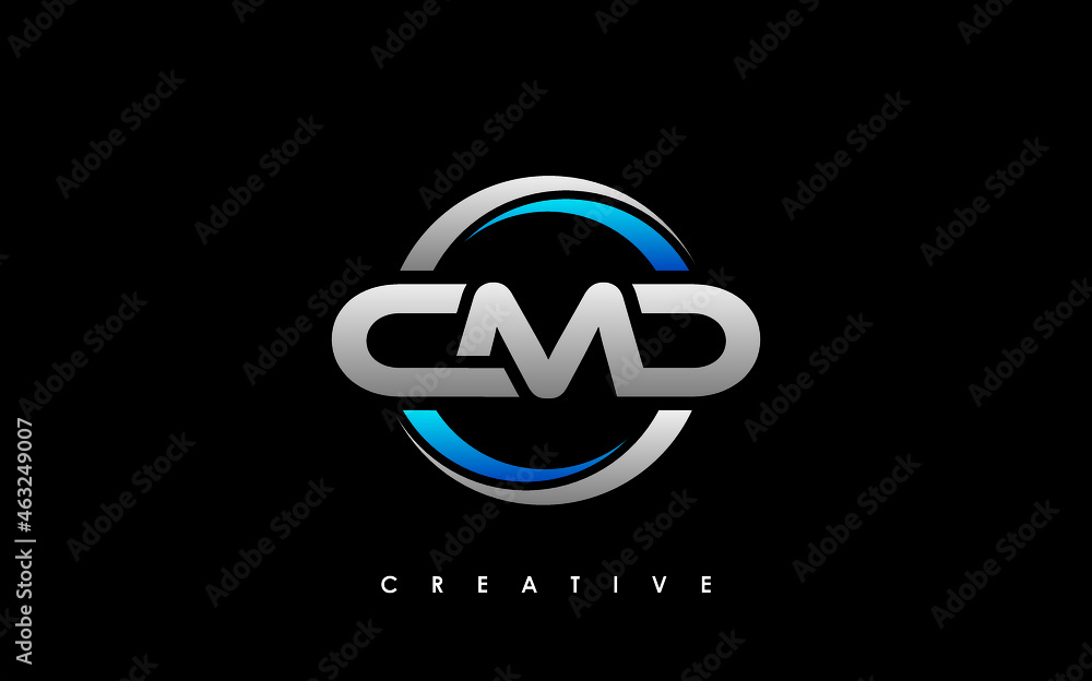 CMD Letter Initial Logo Design Template Vector Illustration Stock ...