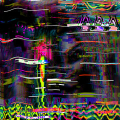 Wall Mural - tv glitch psychedelic noise background old vhs screen error digital pixel noise abstract design comp