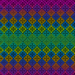 Wall Mural - abstract seamless bright geometric pattern