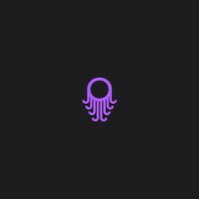 Letter O Octopus Logo