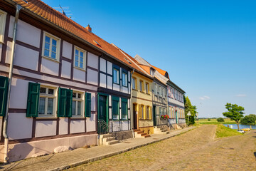 Wall Mural - Fachwerkhäuser am Zollensteig, Tangermünde, Sachsen-Anhalt, Deutschland