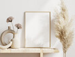 © VNmockup - frame mockup whith pampas in boho style