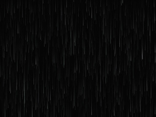 Vector rain texture on black. Abstract vector background