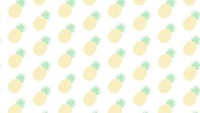 Pineapple Illustration Pattern 4K Background Animation. パイナップルのパターンイラストアニメーション 4K 背景素材