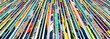 Old colorful comic books stacked background texture