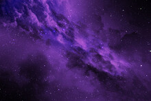 Star Clusters, Nebula Outer Space Background. Bright And Vibrant Multicolor Starfield Infinite Space Outer Space Background With Nebulas And Stars