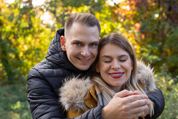 Wall Mural - Smiling beautiful young couple