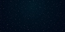 Starry Space Background In The Night - Vector