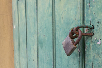 Sticker - Padlock on an aged door in Old Havana, Cuba