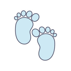 Wall Mural - baby footprints cute