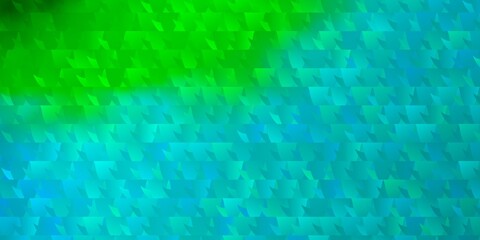 Light Blue, Green vector pattern with polygonal style.