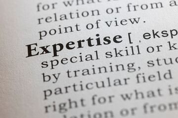 Wall Mural - definition of expertise