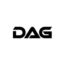 DAG Letter Logo Design With White Background In Illustrator, Vector Logo Modern Alphabet Font Overlap Style. Calligraphy Designs For Logo, Poster, Invitation, Etc.