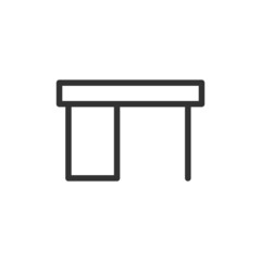 Sticker - Outline design of table icon.