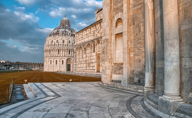 Canvas Print - Pisa. The Cathedral in Miracles Square