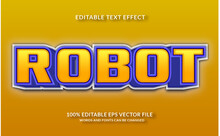 Robot Text Effect - Editable Text Effect