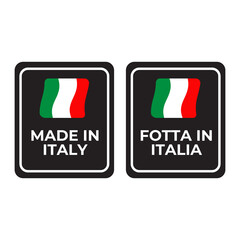 Wall Mural - Made in Italy emblem label product logo symbol design