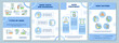 © bsd studio - Types of ADHD brochure template. Attention deficit diagnosis. Flyer, booklet, leaflet print, cover design with linear icons. Vector layouts for presentation, annual reports, advertisement pages