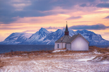 A church on the Lofoten Islands
