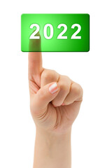 Sticker - Hand and button 2022