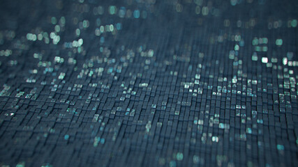 Wall Mural - hexadecimal big data digital code 3d render illustration