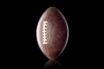 Wall Mural - ball for Аmerican football on a dark background