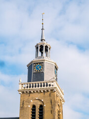 Wall Mural - Church tower Jouster Toer of Hobbe van Baerdt Tsjerke church in Joure, Friesland, Netherlands