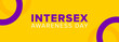 Intersex Awareness Day Banner Vector. Web Banner Design Template for Intersex Awareness Day 26 October.