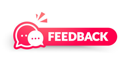 Vector Illustration Round Feedback Label