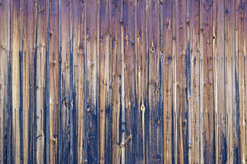 Wall Mural - Old wooden fence on an autumn day