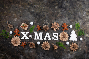 Poster - Christmas or New Year winter eco-friendly decoration