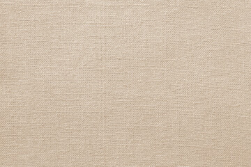 Wall Mural - Brown cotton fabric texture background, seamless pattern of natural textile.