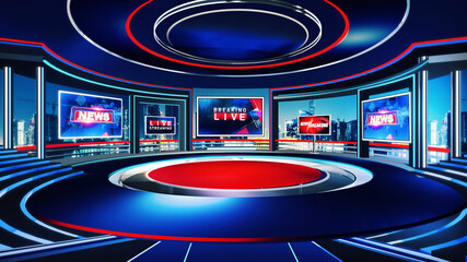 
3D rendering background is perfect for any type of news or information presentation. The background features a stylish and clean layout 